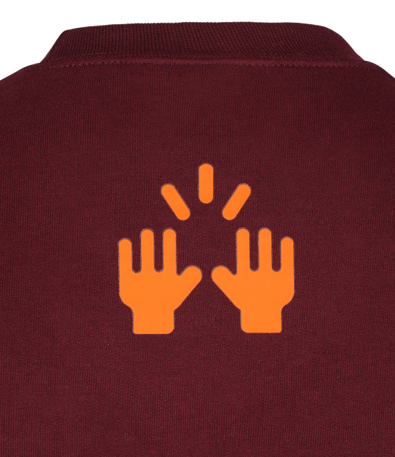 3D Embroidered Crew Sweatshirt
