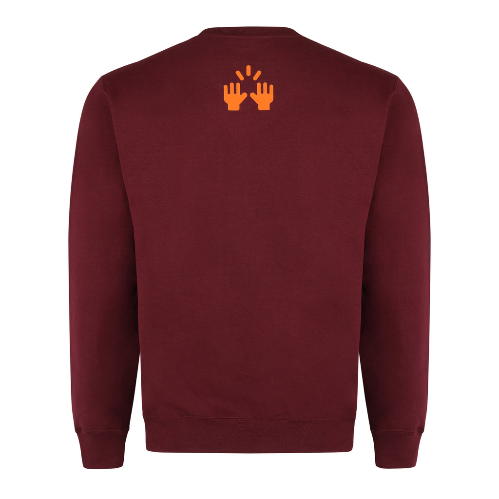 3D Embroidered Crew Sweatshirt