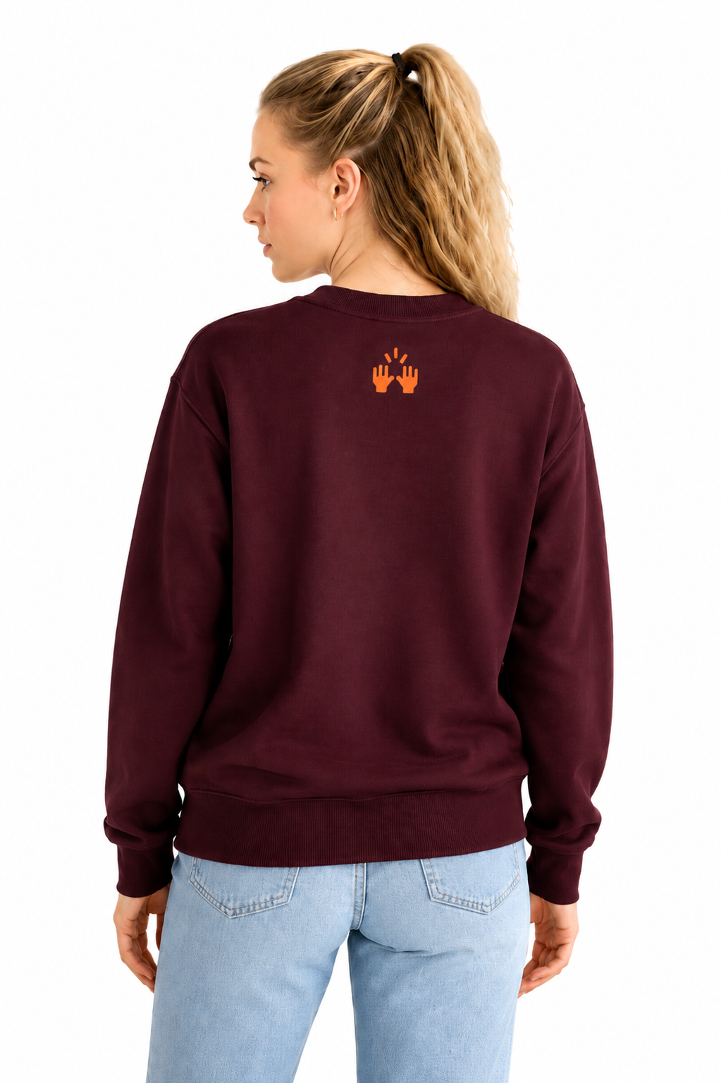 3D Embroidered Crew Sweatshirt