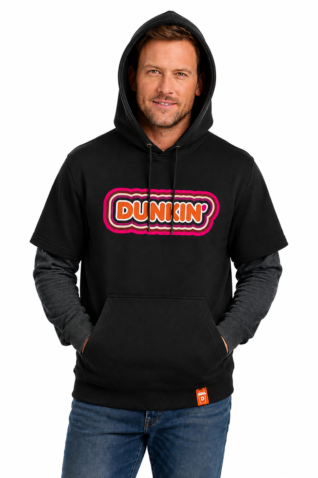 Retro Layered Hoodie