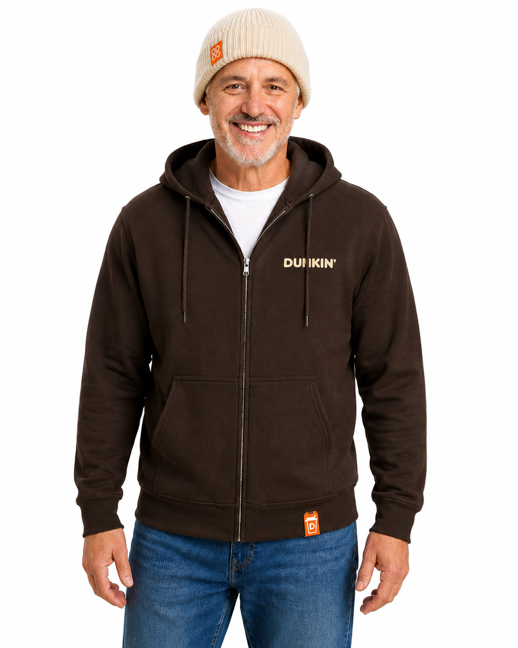 Puff Print Full Zip Hoodie