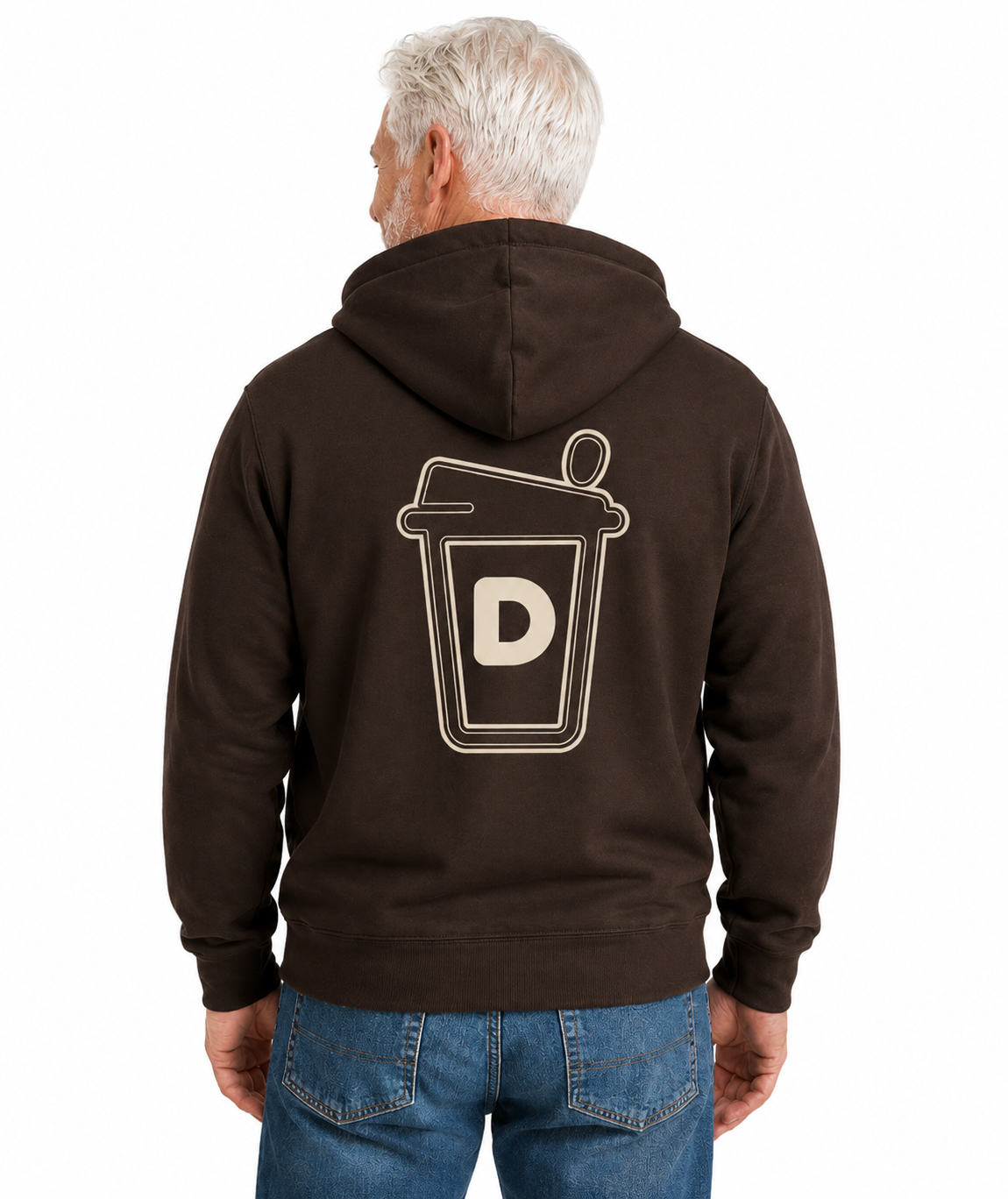 Puff Print Full Zip Hoodie