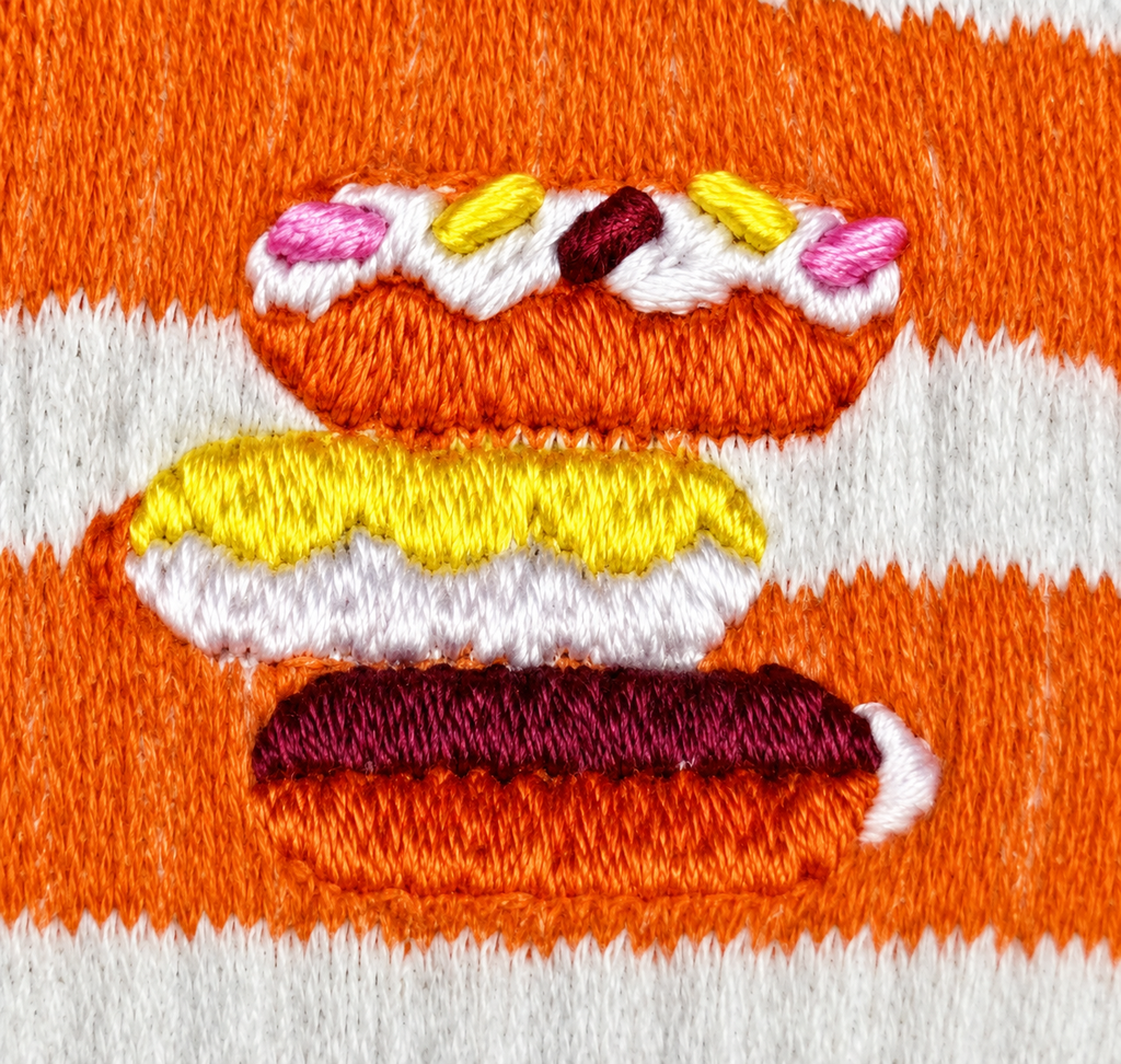 CREAM/ORANGE