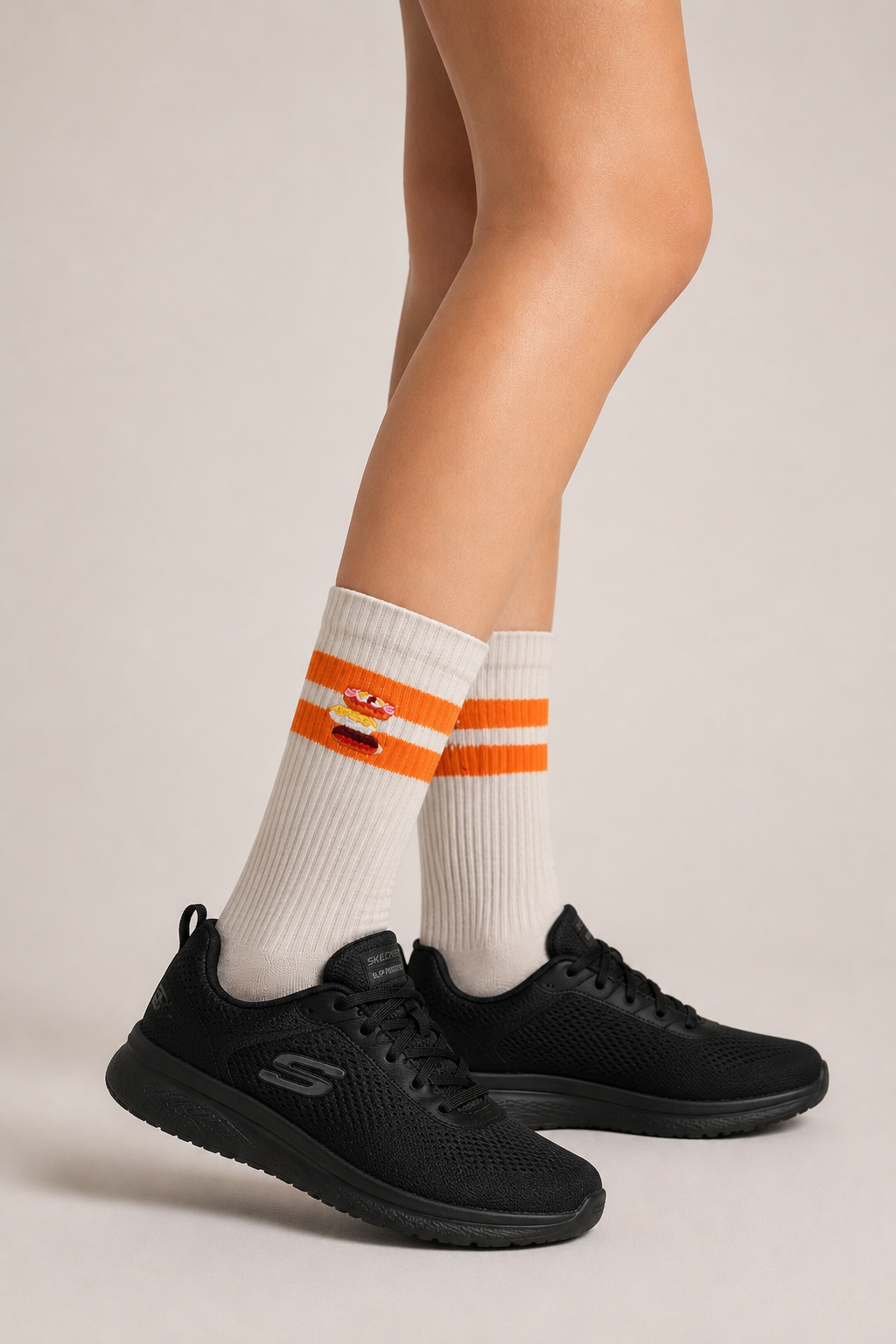 Stacked Donut Crew Socks